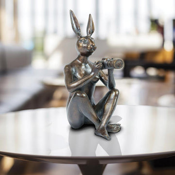 She loved taking black and white as it was more artistic (Bronze Sculpture)