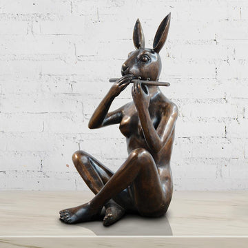 She played jazz during the week and classical on the weekend (Bronze Sculpture)