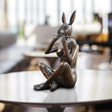 She played jazz during the week and classical on the weekend (Bronze Sculpture)
