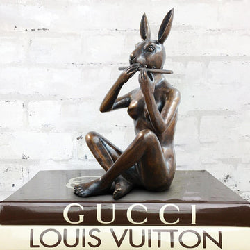 She played jazz during the week and classical on the weekend (Bronze Sculpture)