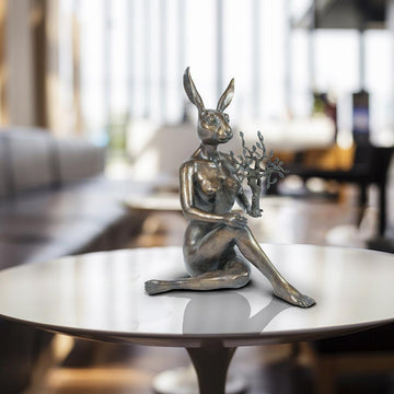 She was a nature lover (Bronze Sculpture)