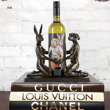 They Loved Drinking Wine and Kissing Afterwards (Bronze Sculpture)