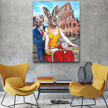 They thought all roads lead to Rome (Original Painting)