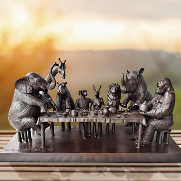 Wild Tea Party (Bronze Sculpture)