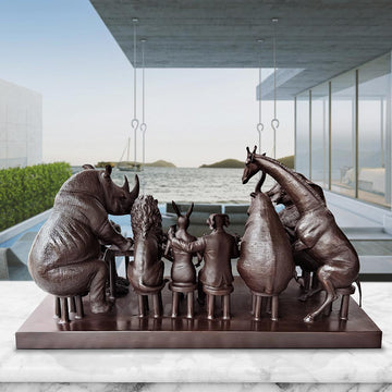 Wild Tea Party (Bronze Sculpture)