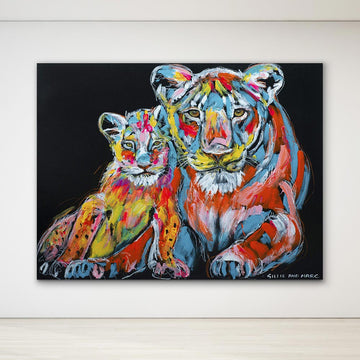 Alyssa and her Daughter Hannah Were Never Apart (Original Painting)