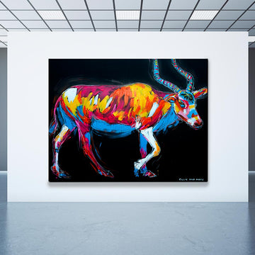 Love the Last Addax Antelope (Original Painting)