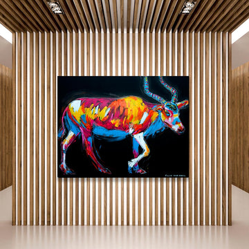 Love the Last Addax Antelope (Original Painting)