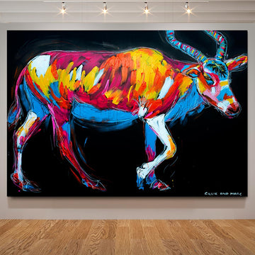 Love the Last Addax Antelope (Original Painting)