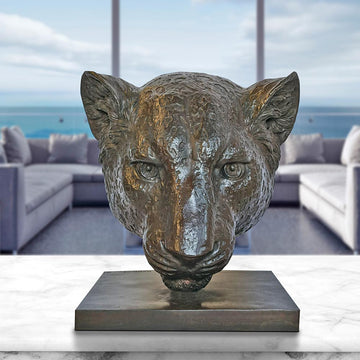 Anya the Amur Leopard Was a Face of the Wild (Bronze Sculpture)