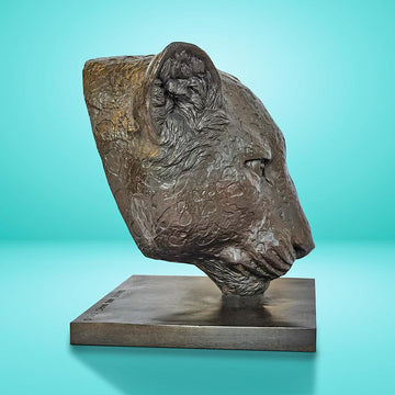 Anya the Amur Leopard Was a Face of the Wild (Bronze Sculpture)