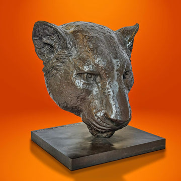Anya the Amur Leopard Was a Face of the Wild (Bronze Sculpture)