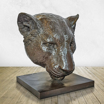 Anya the Amur Leopard Was a Face of the Wild (Bronze Sculpture)
