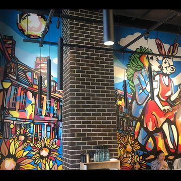 Driving Through Auvers on the Way to Paris in Summer (Mural)