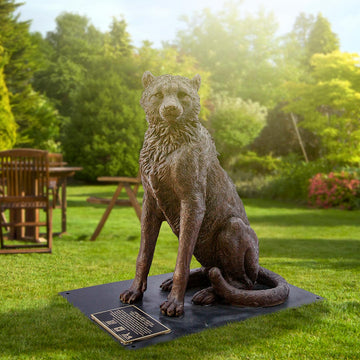 Wild Baby Cheetah (Bronze Sculpture)