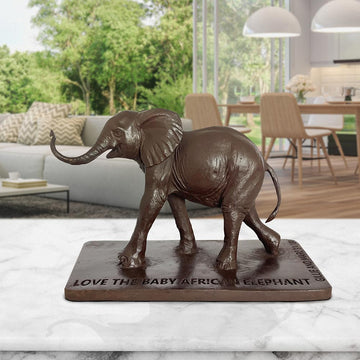Love the Baby African Elephant (Bronze Sculpture)