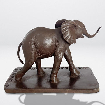 Love the Baby African Elephant (Bronze Sculpture)