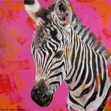 Wild about zebras baby (Original Painting)