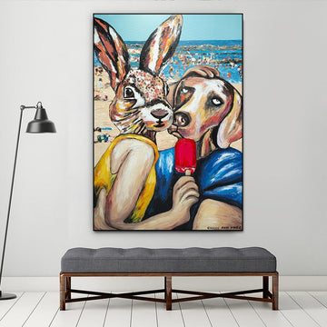 They loved beach living (Original Painting)
