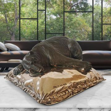 Sleeping Beauty Polar Bear (Bronze Sculpture)