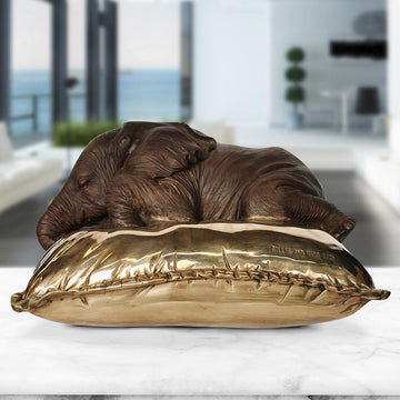 Sleeping Beauty Elephant (Bronze Sculpture)