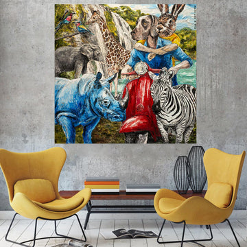 They would love all creatures big and small (Original Painting)