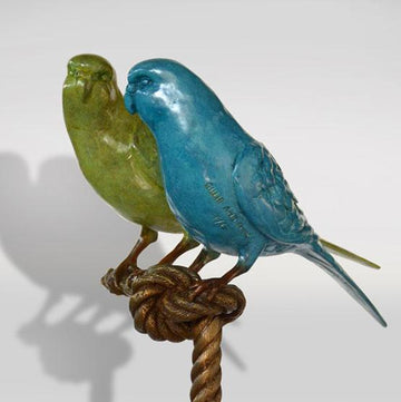 They loved staring into each other's eyes (Bronze Sculpture)