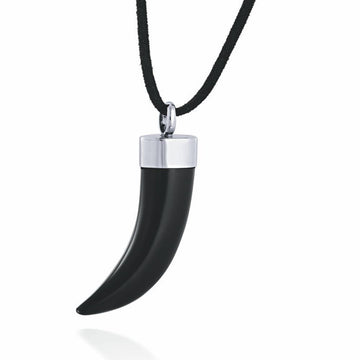Their love was fierce and gentle at once (Black Horn Pendant)