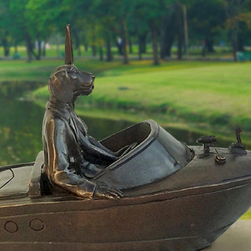 Their Hearts Raced on the Mediterranean (Bronze Sculpture, Miniature)