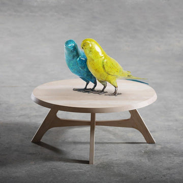 Budgie Lovers (Bronze Sculpture)