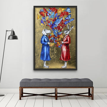 They opened their hearts to see what would come out (Original Painting)