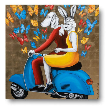 He gave her butterflies every day (Original Painting)