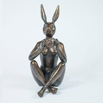 She loved taking black and white as it was more artistic (Bronze Sculpture)