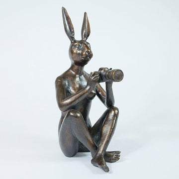 She loved taking black and white as it was more artistic (Bronze Sculpture)
