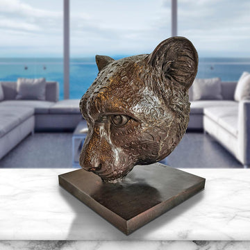 Jahanna the Asiatic Cheetah was a Face of the Wild (Bronze Sculpture)
