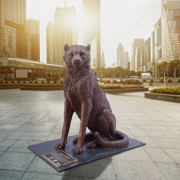 Wild Baby Cheetah (Bronze Sculpture)