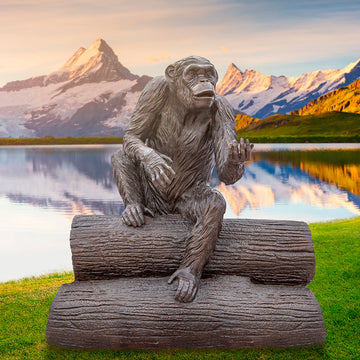 Wild Chimp Communication Skills (Bronze Sculpture)