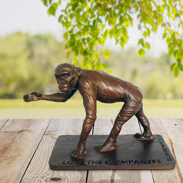 Love the Chimpanzee (Bronze Sculpture)