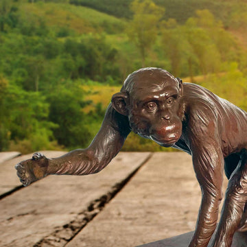 Love the Chimpanzee (Bronze Sculpture)