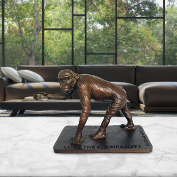 Love the Chimpanzee (Bronze Sculpture)