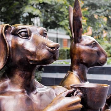 Coffee Friends (Bronze Sculpture)