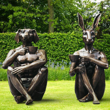 Coffee Friends (Bronze Sculpture)