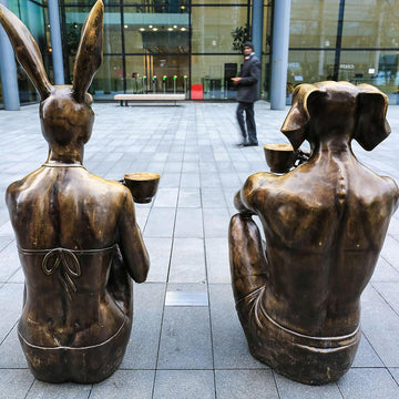 Coffee Friends (Bronze Sculpture)