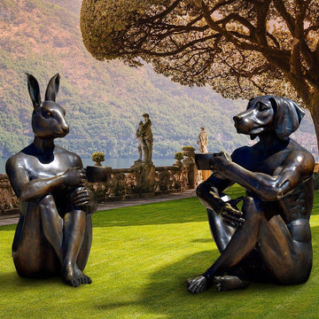 Early Morning Coffee (Bronze Sculpture)
