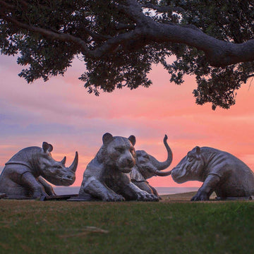Come Out, Come Out Hippo, Wherever You Are (Bronze Sculpture, Large)