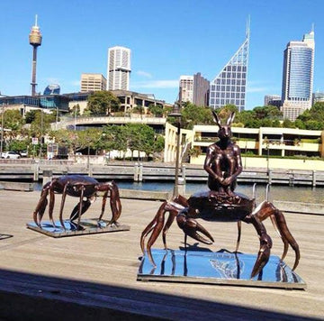 Crab Riders (Bronze Sculpture)