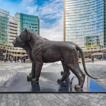 Cubs 2 and 3 (Bronze Sculpture)