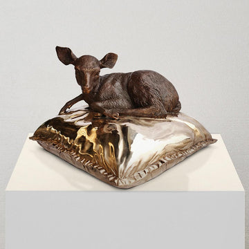 Sleeping Beauty Deer (Bronze Sculpture)