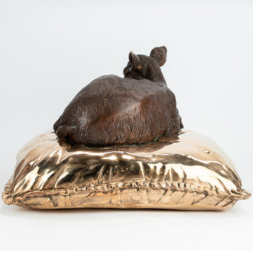 Sleeping Beauty Deer (Bronze Sculpture)