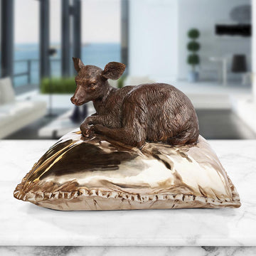 Sleeping Beauty Deer (Bronze Sculpture)